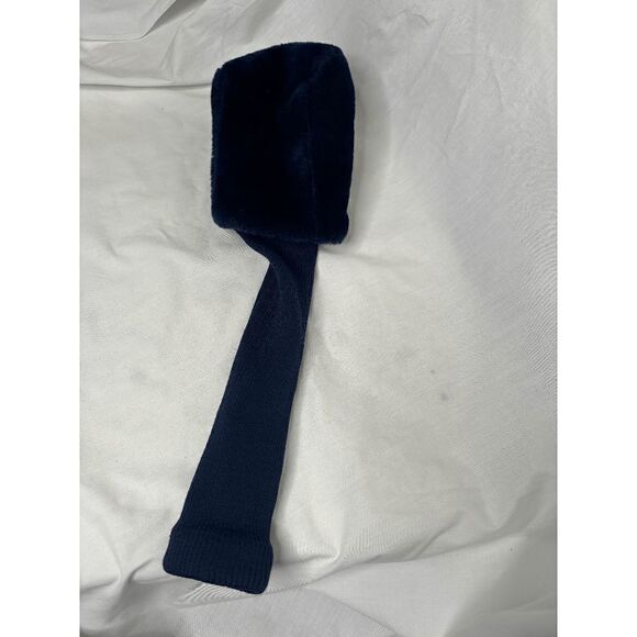 Driver Head Cover Only Fleece Feel Navy Blue Tag Has a 1 - Picture 1 of 3